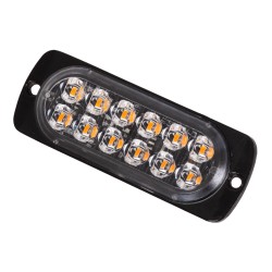 85264 PRO Series Μπάρα Σήμανσης Οχήματος Οδικής Βοήθείας για Αυτοκίνητα & Φορτηγά Φωτισμού STROBE LED SMD 3030 12W DC 12-24V Αδιάβροχη IP65 Πορτοκαλί