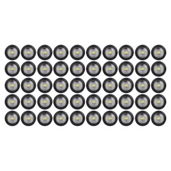 85307 Πακέτο 50 Τεμάχια Φώτα Όγκου για Φορτηγά BULLET PIN LED SMD 5730 1W / Τεμ. 100lm DC 24V Αδιάβροχα IP65 Ψυχρό Λευκό 6000K