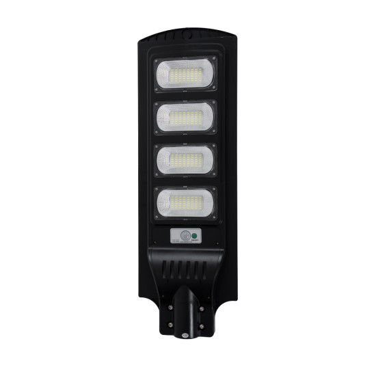 STREETA 85344 Professional LED Solar Street Light Αυτόνομο Ηλιακό Φωτιστικό Δρόμου 120W 1200lm 192 x LED SMD 5730 με Ενσωματωμένο Φωτοβολταϊκό Panel 6V 15W & Επαναφορτιζόμενη Μπαταρία Li-ion 3.2V 15000mAh με Αισθητήρα Ημέρας-Νύχτας & PIR Αισθητήρα