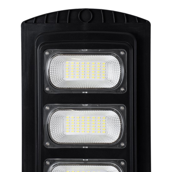 STREETA 85344 Professional LED Solar Street Light Αυτόνομο Ηλιακό Φωτιστικό Δρόμου 120W 1200lm 192 x LED SMD 5730 με Ενσωματωμένο Φωτοβολταϊκό Panel 6V 15W & Επαναφορτιζόμενη Μπαταρία Li-ion 3.2V 15000mAh με Αισθητήρα Ημέρας-Νύχτας & PIR Αισθητήρα