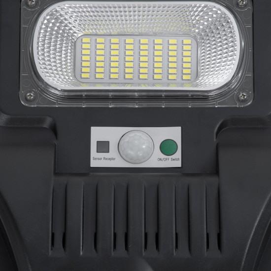 STREETA 85346 Professional LED Solar Street Light Αυτόνομο Ηλιακό Φωτιστικό Δρόμου 180W 1800lm 288 x LED SMD 5730 με Ενσωματωμένο Φωτοβολταϊκό Panel 6V 20W & Επαναφορτιζόμενη Μπαταρία Li-ion 3.2V 30000mAh με Αισθητήρα Ημέρας-Νύχτας & PIR Αισθητήρα STREETA 85346 Professional LED Solar Street Light Αυτόνομο Ηλιακό Φωτιστικό Δρόμου 180W 1800lm 288 x LED SMD 5730 με Ενσωματωμένο Φωτοβολταϊκό Panel 6V 20W & Επαναφορτιζόμενη Μπαταρία Li-ion 3.2V 30000mAh με Αισθητήρα Ημέρας-Νύχτας & PIR Αισθητήρα