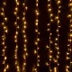 85800 Διακοσμητική Κουρτίνα 3 x 2 Μέτρα με Controller 8 Προγραμμάτων Φωτισμού - Επεκτεινόμενη 240 LED 6W AC 230V με Διάφανο Καλώδιο & Πρίζα Schuko IP20 Θερμό Λευκό 3000K Μ3 x Υ2m