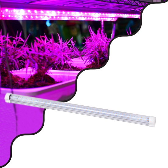 85961 Linear Grow Light Full Spectrum LED Γραμμικό Φωτιστικό Ανάπτυξης Φυτών Θερμοκηπίου 60cm SMD 2835 40W 160° AC230V IP54 Εσωτερικού Χώρου για Κάλυψη Επιφάνειας 0.6m x 0.6m Πλήρους Φάσματος Φωτισμού