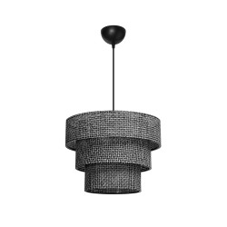 LEVEL 203-0276 Μοντέρνο Κρεμαστό Φωτιστικό Οροφής με Ντουί 1 x E27 AC 220-240V IP20 - Γκρι - Μ38 x Π38 x Υ30cm