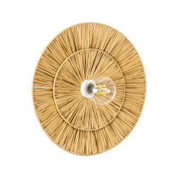 COLOMBO 02284 Boho Φωτιστικό Τοίχου - Απλίκα με Ντουί 1 x E27 AC 220-240V IP20 - Μπεζ - Μ40 x Π40 x Υ9cm