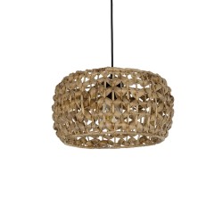 DARIO 204-0159 Boho Κρεμαστό Φωτιστικό Οροφής με Ντουί 1 x E27 AC 220-240V IP20 - Καφέ - Μ30 x Π30 x Υ18cm