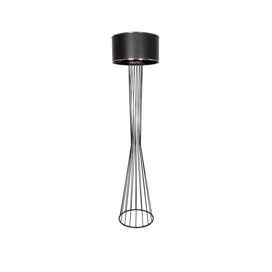 NOVA 201-0037 Μοντέρνο Επιδαπέδιο Φωτιστικό 1 x E27 IP20 Μαύρο Μεταλλό με Μαύρο Ύφασμα - Μ36 x Π36 x Υ148cm NOVA 201-0037 Μοντέρνο Επιδαπέδιο Φωτιστικό 1 x E27 IP20 Μαύρο Μεταλλό με Μαύρο Ύφασμα - Μ36 x Π36 x Υ148cm