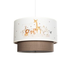 GIRAFFE 204-0008 Παιδικό Κρεμαστό Φωτιστικό Οροφής με Ντουί 1 x E27 AC 220-240V IP20 - Πολύχρωμο - Μ30 x Π30 x Υ24cm