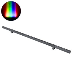 WASHERSTELLAR 90577 Μπάρα Φωτισμού Wall Washer LED 12W 1020lm 30° DC 24V Αδιάβροχο IP67 Πολύχρωμο RGBW Dimmable DMX512 - Bridgelux SMD Chip - Γκρι Ανθρακί - Μ100 x Π3.2 x Υ3cm - 3 Χρόνια Εγγύηση
