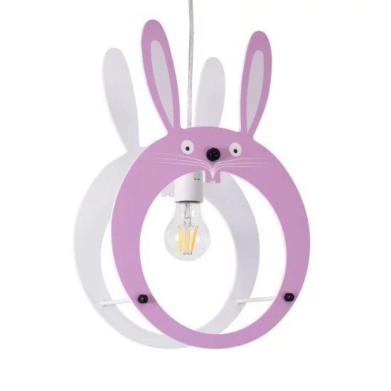BUNNY 61577 Παιδικό Κρεμαστό Φωτιστικό Φιγούρα Μονόφωτο 1 x E27 IP20 Ροζ & Άσπρο Πλαστικό - Μ27.2 x Π15.5 x Υ40cm BUNNY 61577 Παιδικό Κρεμαστό Φωτιστικό Φιγούρα Μονόφωτο 1 x E27 IP20 Ροζ & Άσπρο Πλαστικό - Μ27.2 x Π15.5 x Υ40cm
