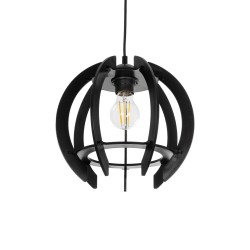 VIVIDUS 202-0028 Μοντέρνο Κρεμαστό Φωτιστικό Οροφής με Ντουί 1 x E27 AC 220-240V IP20 - Μαύρο - Μ27 x Π27 x Υ27cm