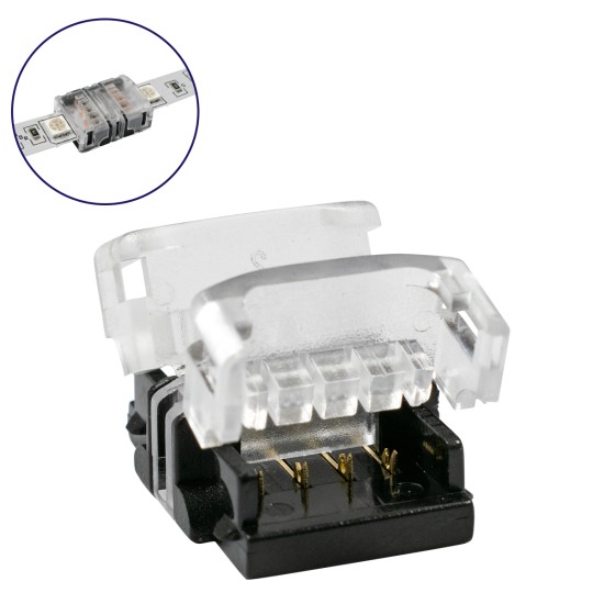 70721 Ταχυσύνδεσμος Ένωσης IP20 - Strip To Strip Connector για Ένωση 2 x RGB Ταινίες LED Πλάτους 10mm