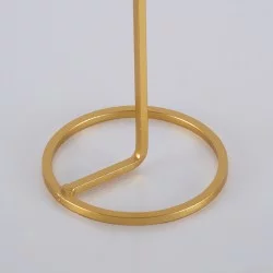 EVELYN 35107 Κηροπήγιο Μεταλλικό Χρυσό Φ9.5 x Υ23.5cm