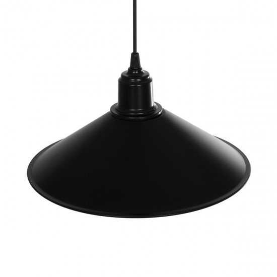 FERRO 203-0084 Μοντέρνο Κρεμαστό Φωτιστικό Οροφής με Ντουί 1 x E27 AC 220-240V IP20 - Μαύρο - Μ30 x Π30 x Υ15cm