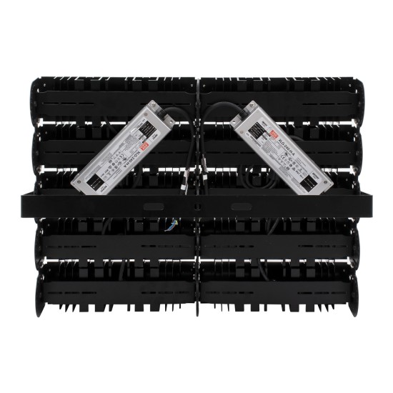 GOLIATH 90104 Προβολέας για Γήπεδα Tennis & Ποδοσφαίρου 5x5 LED 500W 75000lm 75°x135° SDCM<5 Fish Eye Lens AC 220-240V Αδιάβροχο IP65 IK08 Φυσικό Λευκό 5000K - Lumileds SMD Chip & Mean Well Driver - Μαύρο Ματ - Μ62 x Π22 x Υ45cm - 5 Χρόνια Εγγύ