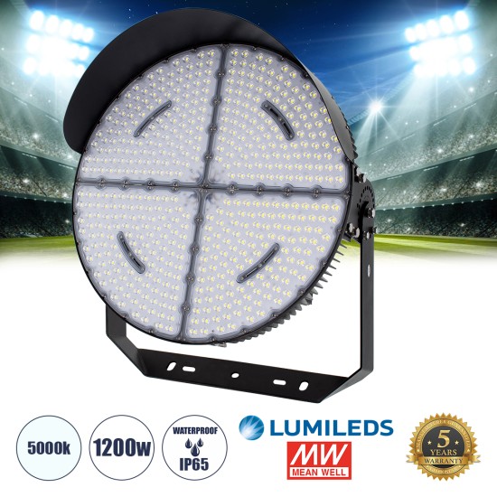 CYCLOP 90108 LED Προβολέας Γηπέδου 1200W 192000LM 60° AC 100-277V IP65 - Ψυχρό Λευκό 5000K - MeanWell Driver & LumiLEDs Chip - 5 Years Warranty