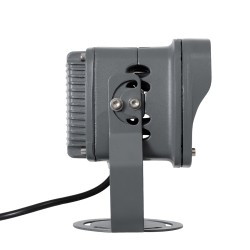 FLOODXENA 90120 Προβολέας Σποτ Wall Washer LED 12W 1260lm 10° AC 220-240V Αδιάβροχο IP65 Ultra Θερμό Λευκό 2200K - Bridgelux SMD Chip - Γκρι Ανθρακί - Μ13.5 x Π11 x Υ15cm - 3 Χρόνια Εγγύηση