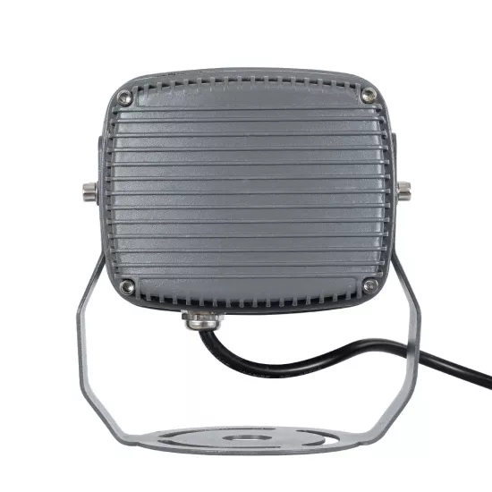 FLOODXENA 90121 Προβολέας Σποτ Wall Washer LED 12W 1320lm 10° AC 220-240V Αδιάβροχο IP65 Θερμό Λευκό 2700K - Bridgelux SMD Chip - Γκρι Ανθρακί - Μ13.5 x Π11.5 x Υ15cm - 3 Χρόνια Εγγύηση