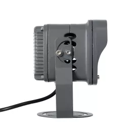 FLOODXENA 90125 Προβολέας Σποτ Wall Washer LED 12W 1020lm 10° AC 220-240V Αδιάβροχο IP65 Φούξια - Bridgelux SMD Chip - Γκρι Ανθρακί - Μ13.5 x Π11 x Υ15cm - 3 Χρόνια Εγγύηση