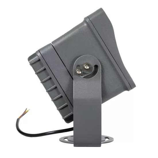 FLOODXENA 90128 Προβολέας Σποτ Wall Washer LED 24W 2640lm 10° AC 220-240V Αδιάβροχο IP65 Θερμό Λευκό 2700K - Bridgelux SMD Chip - Γκρι Ανθρακί - Μ18 x Π13.5 x Υ18cm - 3 Χρόνια Εγγύηση