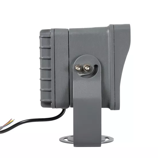 FLOODXENA 90132 Προβολέας Σποτ Wall Washer LED 24W 2040lm 10° AC 220-240V Αδιάβροχο IP65 Φούξια - Bridgelux SMD Chip - Γκρι Ανθρακί - Μ18 x Π13.5 x Υ18cm - 3 Χρόνια Εγγύηση