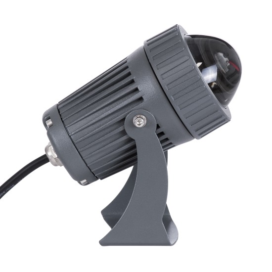 SPOTFENIA 90134 Αρχιτεκτονικό Σποτ Φωτισμου LED 10W 1150lm 5° DC 24V Αδιάβροχο IP65 Φυσικό Λευκό 4500K Dimmable  - Bridgelux COB Chip - Γκρι Ανθρακί - Μ7 x Π7 x Υ12cm - 3 Χρόνια Εγγύηση