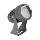 SPOTFENIA 90135 Αρχιτεκτονικό Σποτ Φωτισμου LED 10W 1100lm 5° DC 24V Αδιάβροχο IP65 Θερμό Λευκό 2700K Dimmable - Bridgelux COB Chip - Γκρι Ανθρακί - Μ7 x Π7 x Υ15.5cm - 3 Χρόνια Εγγύηση