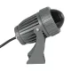 SPOTFENIA 90135 Αρχιτεκτονικό Σποτ Φωτισμου LED 10W 1100lm 5° DC 24V Αδιάβροχο IP65 Θερμό Λευκό 2700K Dimmable - Bridgelux COB Chip - Γκρι Ανθρακί - Μ7 x Π7 x Υ15.5cm - 3 Χρόνια Εγγύηση