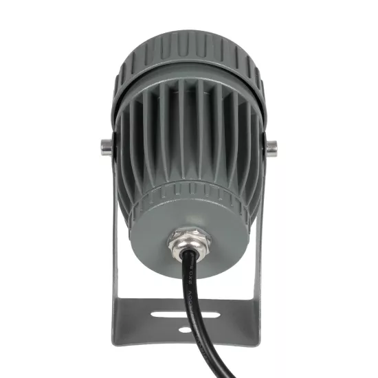 SPOTFENIA 90135 Αρχιτεκτονικό Σποτ Φωτισμου LED 10W 1100lm 5° DC 24V Αδιάβροχο IP65 Θερμό Λευκό 2700K Dimmable - Bridgelux COB Chip - Γκρι Ανθρακί - Μ7 x Π7 x Υ15.5cm - 3 Χρόνια Εγγύηση