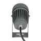 SPOTFENIA 90135 Αρχιτεκτονικό Σποτ Φωτισμου LED 10W 1100lm 5° DC 24V Αδιάβροχο IP65 Θερμό Λευκό 2700K Dimmable - Bridgelux COB Chip - Γκρι Ανθρακί - Μ7 x Π7 x Υ15.5cm - 3 Χρόνια Εγγύηση