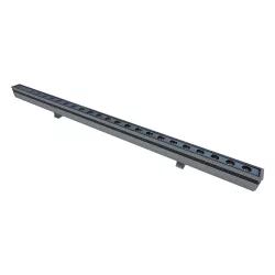 WASHERMARGO 90151 Μπάρα Φωτισμού Wall Washer LED 24W 2640lm 30° DC 24V Αδιάβροχο IP66 Θερμό Λευκό 2700K Dimmable - Bridgelux SMD Chip - Γκρι Ανθρακί - Μ100 x Π4 x Υ5cm - 3 Χρόνια Εγγύηση