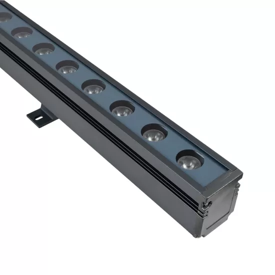 WASHERMARGO 90151 Μπάρα Φωτισμού Wall Washer LED 24W 2640lm 30° DC 24V Αδιάβροχο IP66 Θερμό Λευκό 2700K Dimmable - Bridgelux SMD Chip - Γκρι Ανθρακί - Μ100 x Π4 x Υ5cm - 3 Χρόνια Εγγύηση