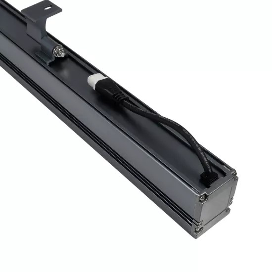 WASHERMARGO 90155 Μπάρα Φωτισμού Wall Washer LED 24W 2040lm 30° DC 24V Αδιάβροχο IP66 Ροζ Dimmable - Bridgelux SMD Chip - Γκρι Ανθρακί - Μ100 x Π4 x Υ5cm - 3 Χρόνια Εγγύηση