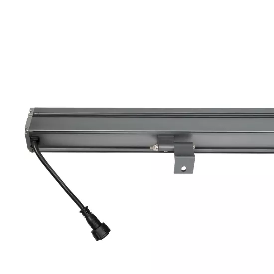 WASHERMOZA 90170 Μπάρα Φωτισμού Wall Washer LED 72W 6120lm 10-30° DC 24V Αδιάβροχο IP66 Πολύχρωμο RGB Dimmable - Bridgelux SMD Chip - Γκρι Ανθρακί - Μ100 x Π5 x Υ7cm - 3 Χρόνια Εγγύηση