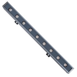 WASHERMARGO 90171 Μπάρα Φωτισμού Wall Washer LED 9W 945lm 30° DC 24V Αδιάβροχο IP65 Ultra Θερμό Λευκό 2200K Dimmable - Bridgelux SMD Chip - Γκρι Ανθρακί - Μ50 x Π4 x Υ5cm - 3 Χρόνια Εγγύηση