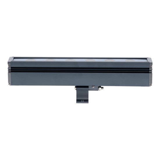 WASHERMARGO 90179 Μπάρα Φωτισμού Wall Washer LED 6W 660lm 30° DC 24V Αδιάβροχο IP65 Θερμό Λευκό 2700Κ Dimmable - Bridgelux SMD Chip - Γκρι Ανθρακί - Μ30 x Π4 x Υ5cm - 3 Χρόνια Εγγύηση