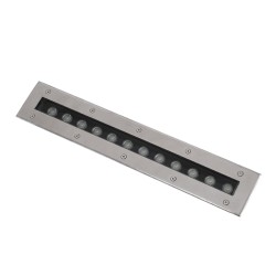 UNDERGROUND-REMVI 90193 Χωνευτή Μπάρα Φωτισμού Wall Washer LED 12W 1020lm 10° DC 24V Αδιάβροχο IP68 RGBW Dimmable DMX512 - Ανοξείδωτο Ατσάλι 304 - Μ50 x Π9 x Υ7.2cm / Μ48.5 x Π7.5cm - 3 Χρόνια Εγγύηση