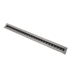 UNDERGROUND-REMVI 90194 Χωνευτή Μπάρα Φωτισμού Wall Washer LED 24W 2160lm 10° DC 24V Αδιάβροχο IP68 Θερμό Λευκό 2700K Dimmable - Ανοξείδωτο Ατσάλι 304 - Μ100 x Π9 x Υ7.2cm / Μ98.2 x Π7.6cm - 3 Χρόνια Εγγύηση