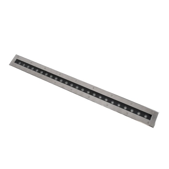 UNDERGROUND-REMVI 90194-R Χωνευτό Φωτιστικό Wall Washer Δαπέδου LED 18W 1440lm 10° DC 24V Αδιάβροχο IP68 L100 x W9 x H7.2cm Κόκκινο - Ανοξείδωτο Ατσάλι - 3 Years Warranty