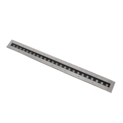 UNDERGROUND-REMVI 90195 Χωνευτή Μπάρα Φωτισμού Wall Washer LED 24W 2040lm 10° DC 24V Αδιάβροχο IP68 RGBW Dimmable DMX512 - Ανοξείδωτο Ατσάλι 304 - Μ100 x Π9 x Υ7.2cm/ Μ98.2 x Π7.6cm - 3 Χρόνια Εγγύηση