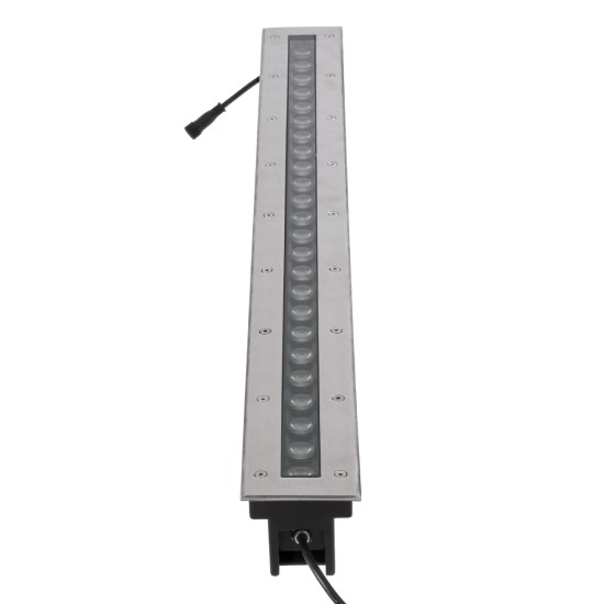 UNDERGROUND-REMVI 90195 Χωνευτό Φωτιστικό Wall Washer Δαπέδου LED 24W 2040lm 10° DC 24V Αδιάβροχο IP68 L100 x W9 x H7.2cm RGBW DMX512 - Ανοξείδωτο Ατσάλι - 3 Years Warranty