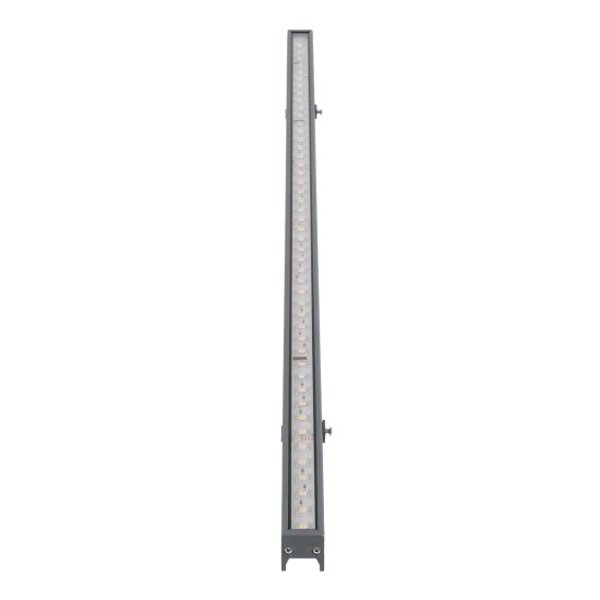 DIGI-BAR 90209 Ψηφιακή Μπάρα Φωτισμού Wall Washer Digital Pixel Facade Tuber Bar LED 12W 840lm 90° DC 24V Αδιάβροχο IP65 L100 x W3.2 x H3cm Θερμό Λευκό 2700K DMX512 - Ασημί με Διάφανο Κάλυμμα - 3 Years Warranty