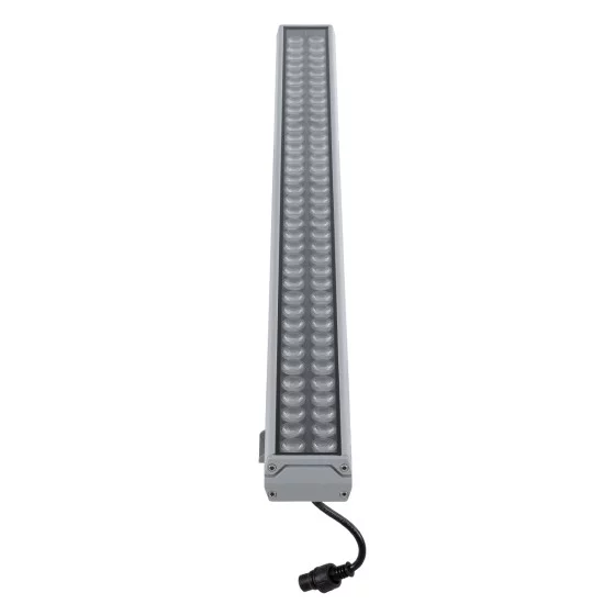 WASHER-GAIA 90216 Μπάρα Φωτισμού Wall Washer LED 144W 12240lm 10° DC 24V Αδιάβροχο IP67 Πολύχρωμο RGBW DMX512 Dimmable - Ασημί - Μ100 x Π7.3 x Υ4.3cm - 3 Χρόνια Εγγύηση