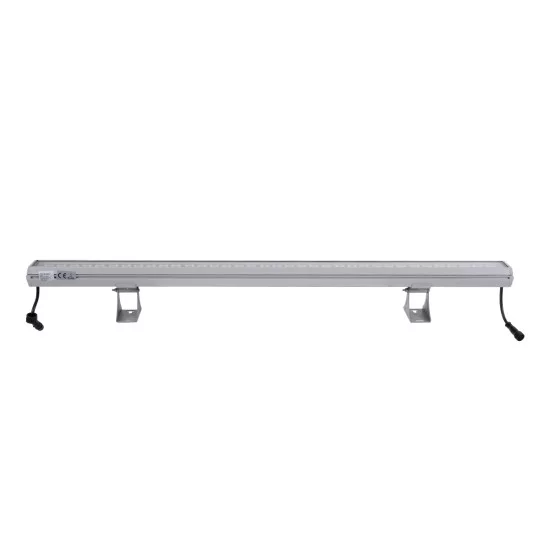 WASHER-GAIA 90216 Μπάρα Φωτισμού Wall Washer LED 144W 12240lm 10° DC 24V Αδιάβροχο IP67 Πολύχρωμο RGBW DMX512 Dimmable - Ασημί - Μ100 x Π7.3 x Υ4.3cm - 3 Χρόνια Εγγύηση