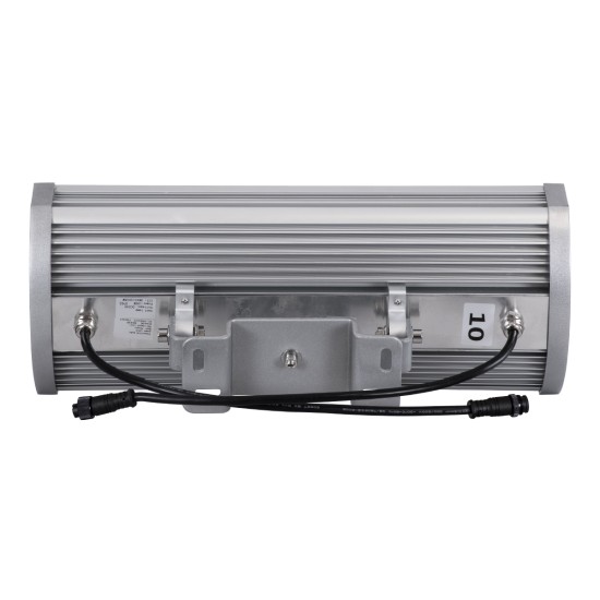 FLOOD-TENA 90224 Προβολέας Wall Washer για Φωτισμό Κτιρίων LED 108W 9180lm 10° DC 24V Αδιάβροχο IP65 Μ43.5 x Π15.5 x Υ18cm RGBW DMX512 - Ασημί - 3 Years Warranty