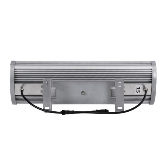 FLOOD-TENA 90226 Προβολέας Wall Washer για Φωτισμό Κτιρίων LED 144W 12240lm 10° DC 24V Αδιάβροχο IP65 L57 x W18 x H19.5cm RGBW DMX512 - Ασημί - 3 Years Warranty