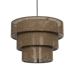 LEVEL 203-0171 Μοντέρνο Κρεμαστό Φωτιστικό Οροφής με Ντουί 1 x E27 AC 220-240V IP20 - Καφέ - Μ39 x Π39 x Υ30cm