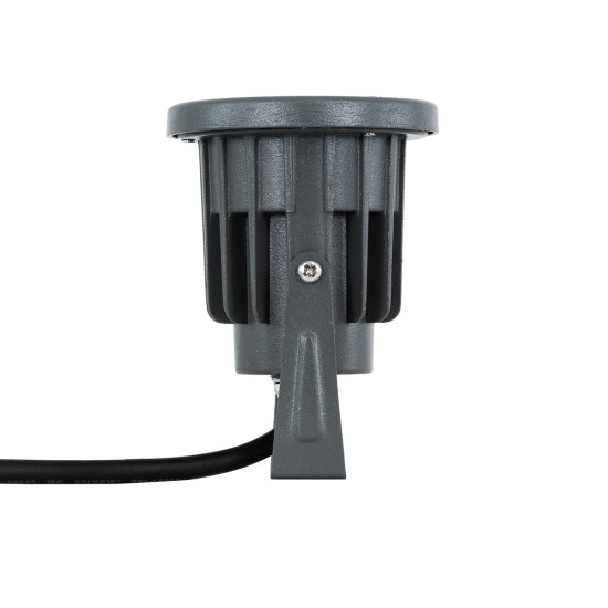 TREETZINA 90350 Φωτιστικό Σποτ για Φυτά - Δέντρα με Βάση Κήπου / Καρφωτό LED 3W 315lm 10° DC 24V Αδιάβροχο IP65 Ultra Θερμό Λευκό 2200K Dimmable - Bridgelux SMD Chip - Γκρι Ανθρακί - Μ10.5 x Π7.5 x Υ7.5cm - 3 Χρόνια Εγγύηση