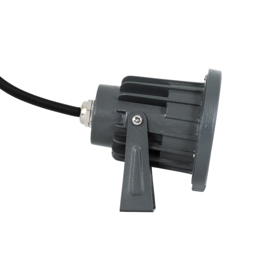 TREETZINA 90351 Φωτιστικό Σποτ για Φυτά - Δέντρα με Βάση Κήπου / Καρφωτό LED 3W 330lm 10° DC 24V Αδιάβροχο IP65 Θερμό Λευκό 2700K Dimmable - Bridgelux SMD Chip - Γκρι Ανθρακί - Μ10.5 x Π7.5 x Υ7.5cm - 3 Χρόνια Εγγύηση