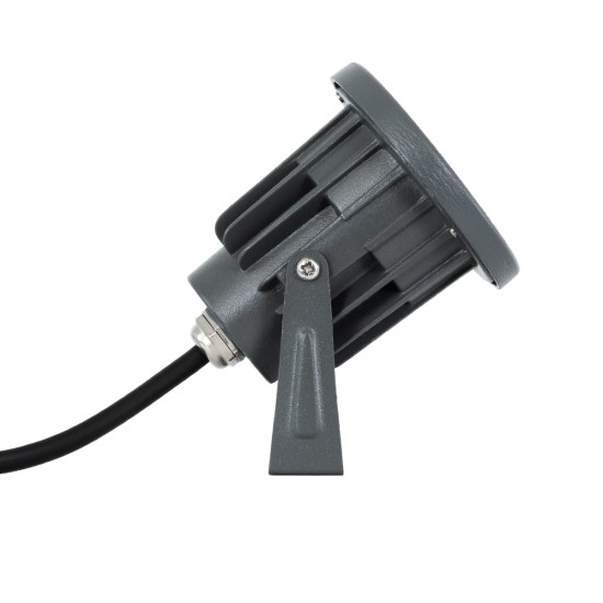 TREETZINA 90351 Φωτιστικό Σποτ για Φυτά - Δέντρα με Βάση Κήπου / Καρφωτό LED 3W 330lm 10° DC 24V Αδιάβροχο IP65 Θερμό Λευκό 2700K Dimmable - Bridgelux SMD Chip - Γκρι Ανθρακί - Μ10.5 x Π7.5 x Υ7.5cm - 3 Χρόνια Εγγύηση